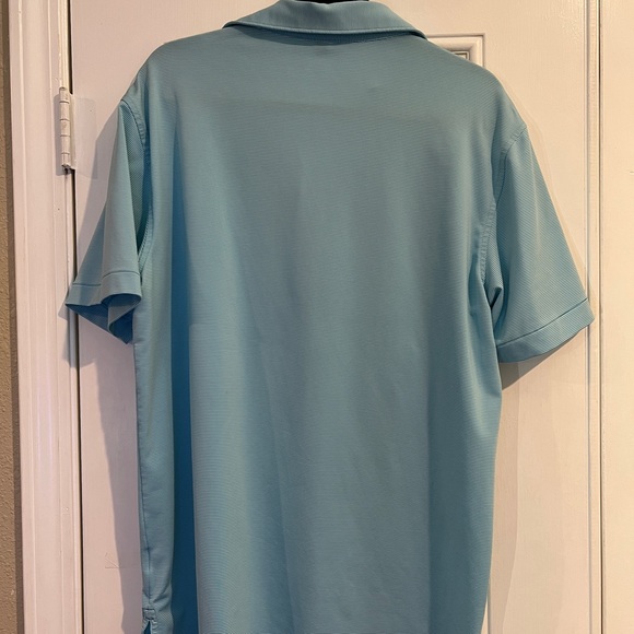 Peter Millar Summer Comfort Jubilee Polo Men’s Medium Green Blue Seafoam - Picture 2 of 5
